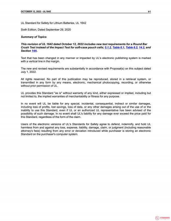 UL 1642 PDF UL 1642 PDF